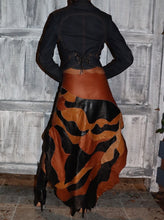 Load image into Gallery viewer, LEATHER PATCHWORK MAXI SKIRT
